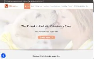 Holistic Veterinary Care of Oakland website