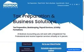 Bedrock Accounting website