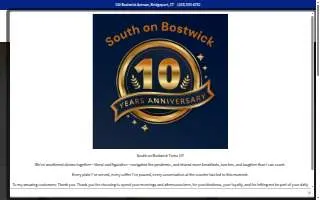 South on Bostwick Cantina & Grille website