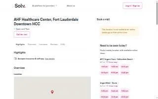 AHF Healthcare Center - Fort Lauderdale Downtown website