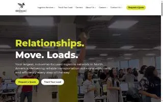 Beemac Logistics St. Petersburg website