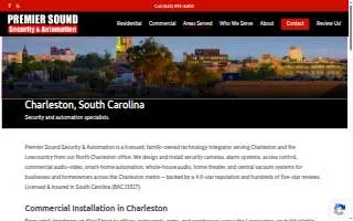 Premier Sound Security & Automation LLC of North Charleston website