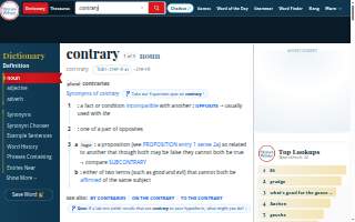 The Contrary