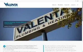 Valenta Plumbing website