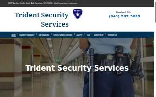Trident Security Services website