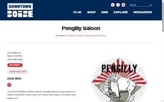 Pengilly Saloon website