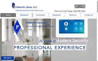 Palmetto Alarm, LLC website