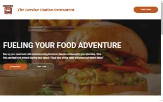 The Service Station Restaurant website