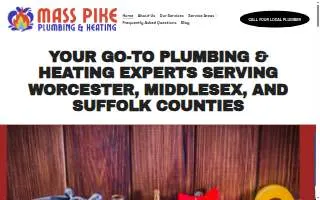Mass Pike Plumbing & Heating website