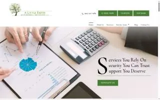 A Little Faith Accounting & Tax Services website