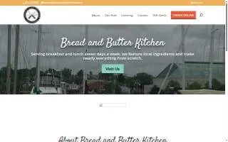 Bread and Butter Kitchen website