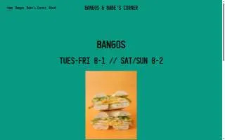 Bangos website