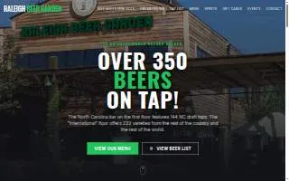 Raleigh Beer Garden website