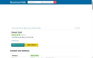 Sweat Spot website