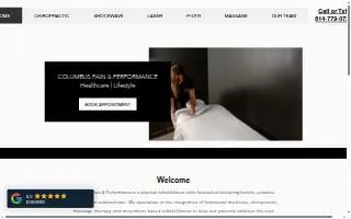 Columbus Pain & Performance website
