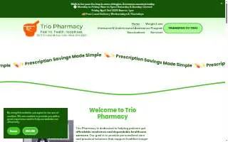 Trio Pharmacy website