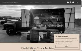 Prohibition Truck website