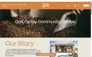 Spins Coffee website