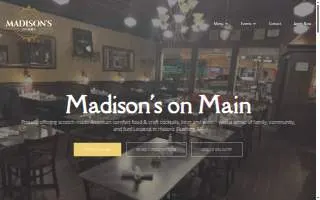 Madison's on Main website