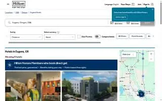 Hampton Inn Eugene website
