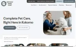 Northeast Animal Clinic of Columbia website