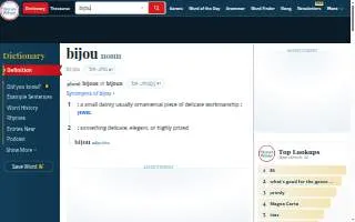Bijou Salon website