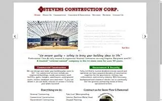 Stevens Construction Corp. website