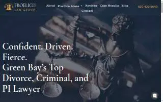Froelich Law Group of Green Bay website