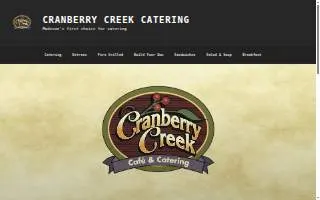 Cranberry Creek Catering of Madison website