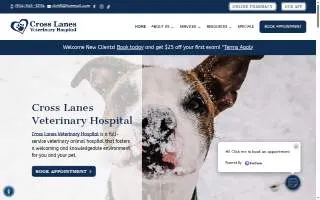 Cross Lanes Veterinary Hospital of Charleston website