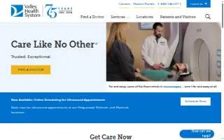 Valley Health - East Huntington QuickCare website