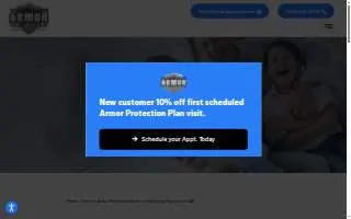 Armor Heating & Air of Fayetteville website
