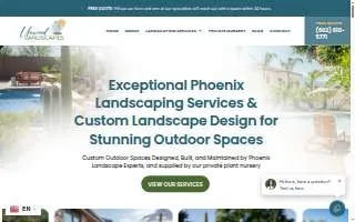 Unwind Landscapes website