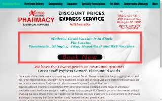 Express Discount Pharmacy of Fayetteville website