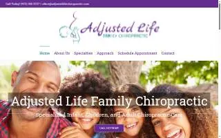 Adjusted Life Chiropractic of Lincoln website