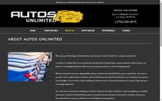Autos Unlimited of Las Vegas website