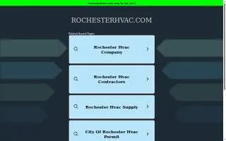 Rochester Heating & Cooling, Inc website