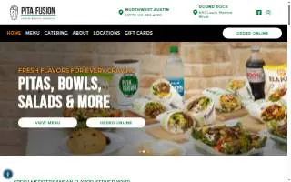 Pita Fusion website