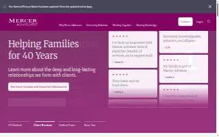 Mercer Advisors - Allentown website