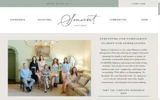 Somerset Advisory website