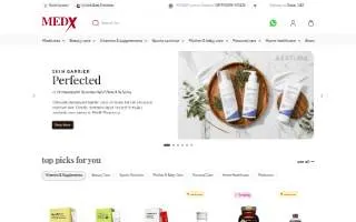 MedX Pharmacy Houston website