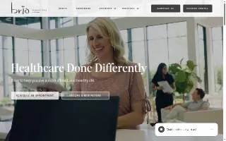 Brio Primary Care of Greenville website