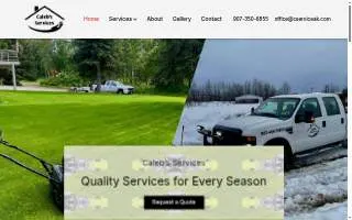 Caleb’s Services website