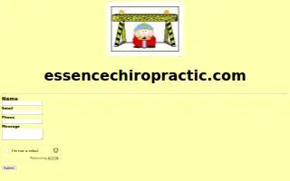 Essence Chiropractic website