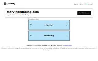 Marvin Plumbing website