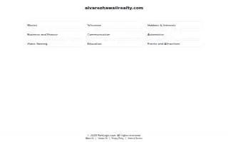 Alvarez Hawaii Realty website