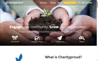 Charityproud website