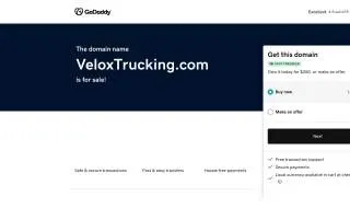 Velox Trucking of Grand Rapids website