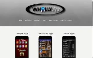 Whollyapp website