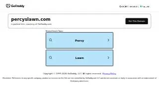 Percy's Lawn Care and Son website